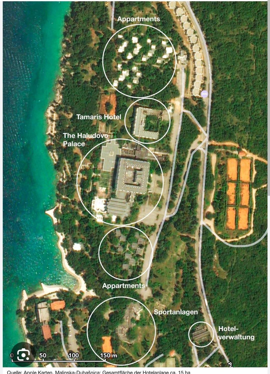 Haludovo Virtual Ruin Hotel Bungaloos Apartments And Camping, International Cooperation And Assistance For Rebirth Baracska Bagian luar foto